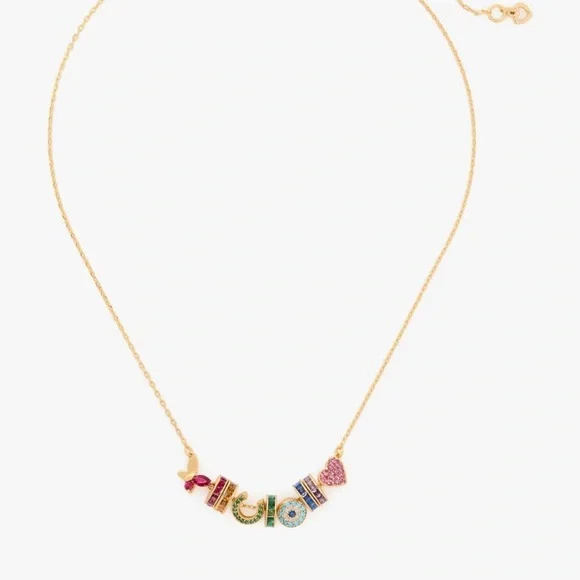 Kate‎ Spade Rainbow Joy Charm Necklace NWT